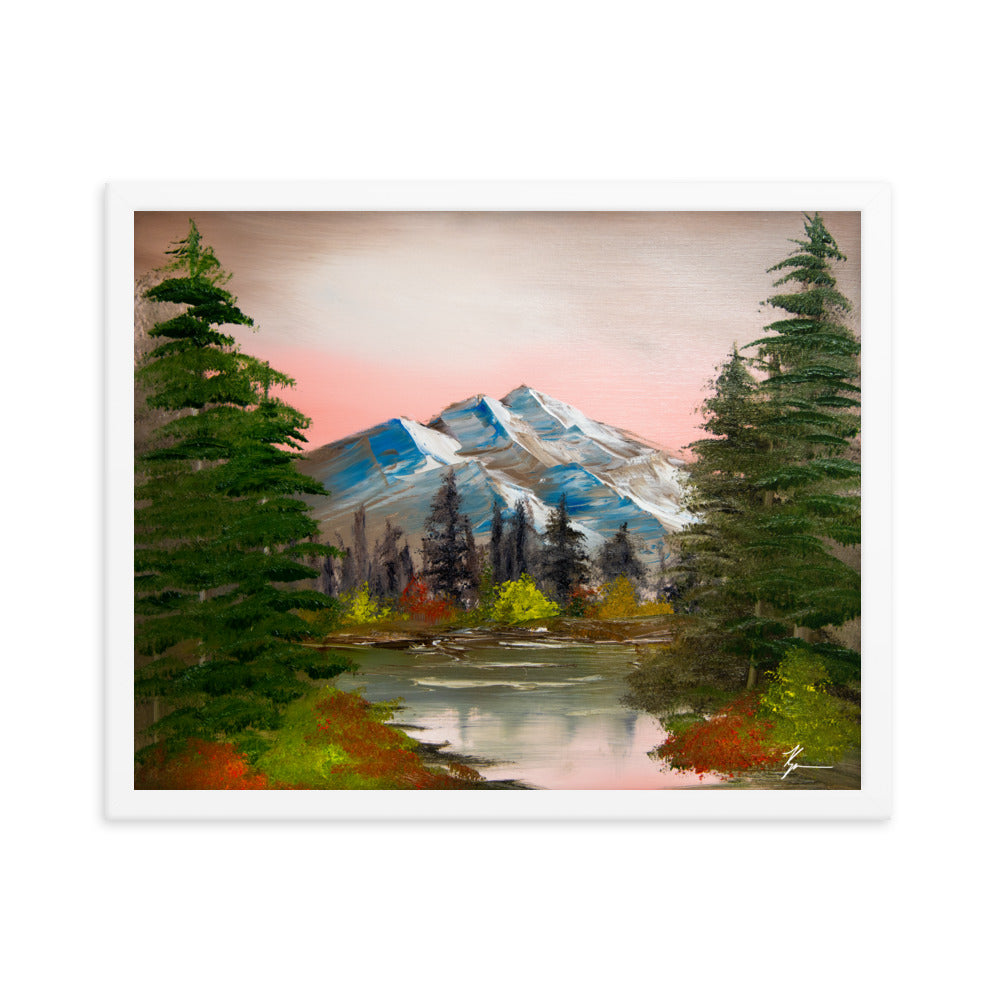 Blue Mountains Pink Sky